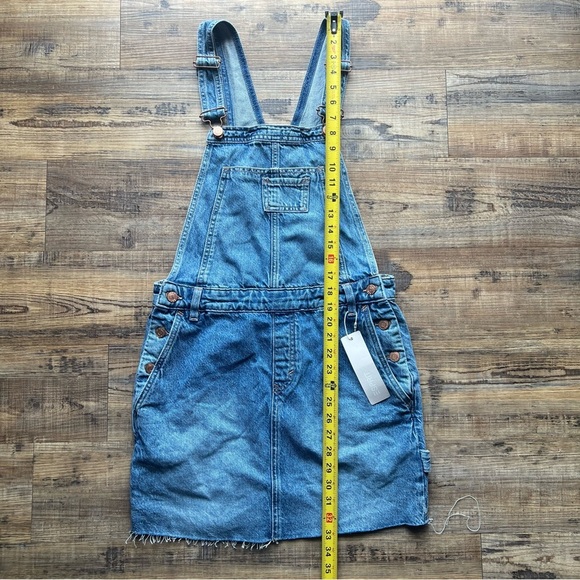 Esprit Womens 100% Cotton Denim Skirt Overalls Size Large NWT - Picture 4 of 8